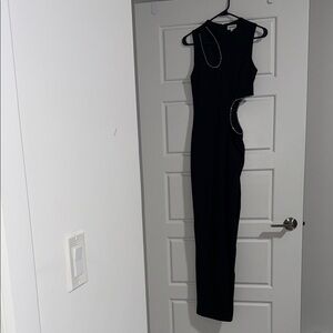 Superdown Black One Shoulder Dress